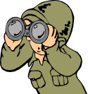 Soldier with Binoculars